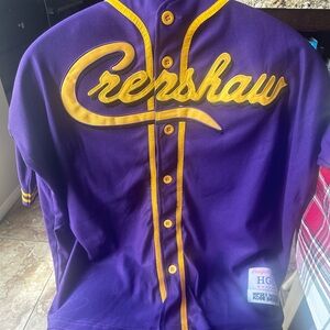 New •KOBE BRYANT 24•NIPSEY Crenshaw Purple Baseball Jersey. Size XL.